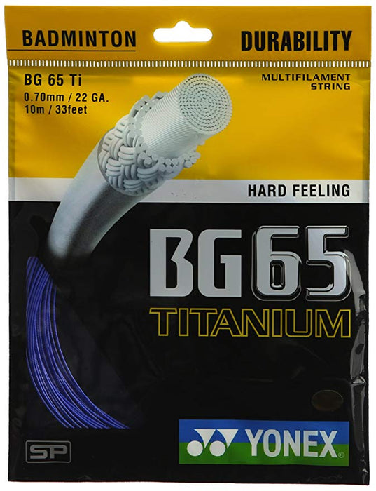 Yonex BG65 TI Badminton String on sale at Badminton Warehouse