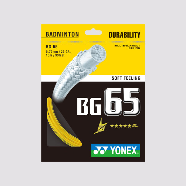 Yonex BG65 Badminton String on sale at Badminton Warehouse