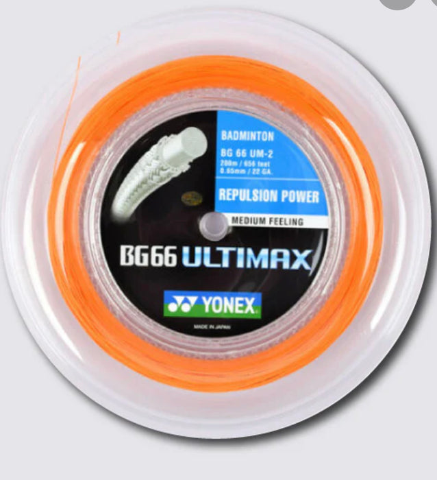 Yonex BG 66 Ultimax Badminton Reel on sale at Badminton Warehouse