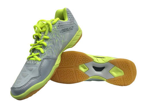 Yonex Aerus2 LX Women's Badminton Shoe-Gray/Yellow on sale at Badminton Warehouse