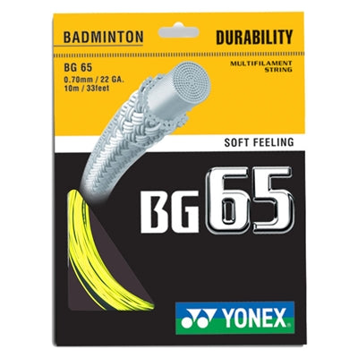 Yonex BG65 Badminton String on sale at Badminton Warehouse