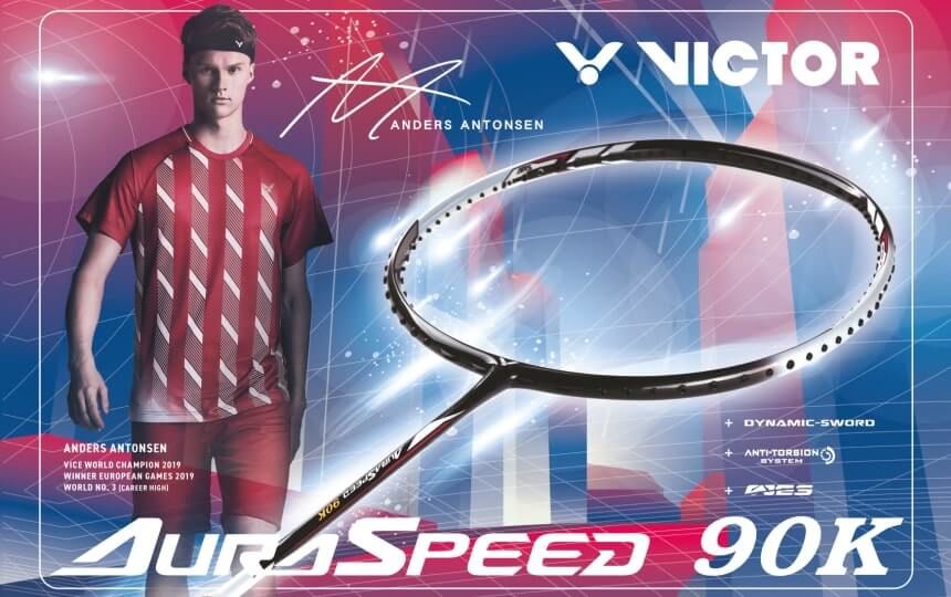 Victor Auraspeed 90K badminton racket, seriously good!