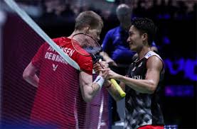 Kento momota versus Anders Antonsen 2019 World Badminton Championships, Basel Swtizerland