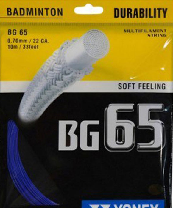 Yonex BG65 Badminton String on sale at Badminton Warehouse