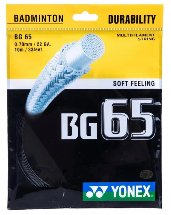 Yonex BG65 Badminton String on sale at Badminton Warehouse