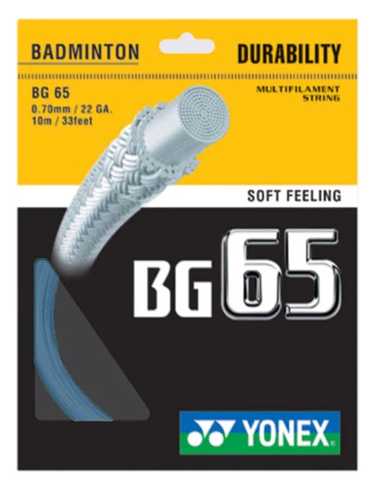 Yonex BG65 Badminton String on sale at Badminton Warehouse