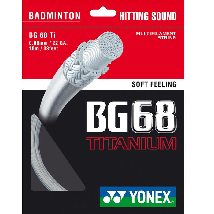 Yonex BG-68 TI Badminton String on sale at Badminton Warehouse